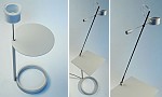 TABLEDANCE Stehleuchte/Tisch, Hersteller Absolut, Design von Michael R�sing