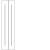Heizk�rper TESO 17002 Warmwasser vertikal wei�