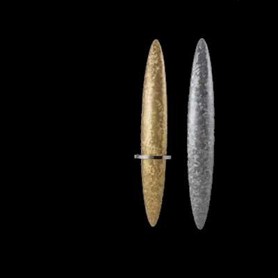 Antrax Design-Heizk�rper BLADE Stahl gold und inox geb�rstet