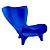 ORGONE LOUNGE CHAIR Lounge Sessel blau (RAL 5003)