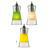 PURE GLASS Pendelleuchte wei�/gelb/gr�n