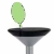 MANHATTAN Barhocker Sitz schwarz / Olive gr�n