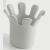 SPLASH Hocker / Papierkorb lichtgrau