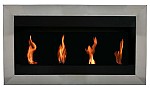 SQUARE FLAME 4 Wandkamin / Biokamin