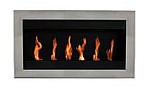 SQUARE FLAME 6 Wandkamin / Biokamin