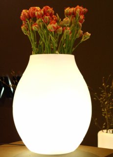 Bloom! Pill Blumentopf beleuchtet