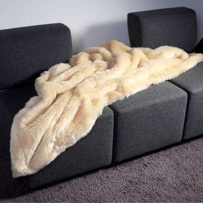 CARMA Plaid MOHAIR cream