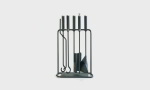 SCARPA Kaminbesteck 5-teilig, Hersteller Conmoto, Design von Tobia Scarpa
