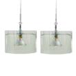 TUBO Pendelleuchte, 2 Glaszylinder klarglas � 30 cm