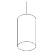 ZYLINDRO Pendelleuchte, 1 Glaszylinder Klarglas � 12 cm
