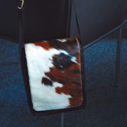 Umh�ngetasche mit Kuhfell / Leder