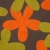Lazy Sitzkissen Stoff Flower apple (orange/gr�n)
