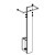 MISTER T Wandgarderobe Edelstahl mit Schirmst�nder