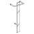 MISTER TG Wandgarderobe Sicherheitsglas anthrazit lackiert ohne Schirmst�nder