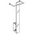 MISTER TG Wandgarderobe Sicherheitsglas anthrazit lackiert mit Schirmst�nder