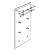 PACIFIC 1 Garderobe Sondermodell 6 Glas anthrazit