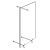 PACIFIC 3 Standpanel Glas satiniert mit Hut-/Schuhablage