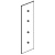 PACIFIC 501 Wandgarderobe Wandpanel Glas anthrazit