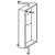 YALOU 1 Garderobe Korpus wei�, matt lackiert
