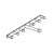 BOB-1 Wandgarderobe Stahl glanzverchromt