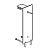 PACIFIC 503 B Standgarderobe satiniert mit Hutablage satiniert