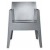 Toy Stuhl metallic silberfarbig lackiert