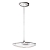 ESPRIT Flat Pendelleuchte chrom Glas wei�