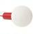 ESPRIT Molly Tischleuchte rot Glas wei� Textilkabel rot