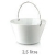 Porzellansch�ssel mit Henkel 2,5 l / � 23 cm