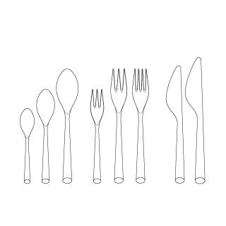 Besteckset difference 16-teilig - die Einzelteile