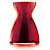 Florentine Vase 20 cm rot/wei�