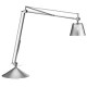 ARCHIMOON K Tischleuchte Schirm Aluminium silber mit Klemme