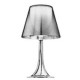 MISS K T Tischleuchte, Basis transparent, Schirm transparentes Methakrylat