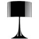 SPUN LIGHT T1 Tischleuchte schwarz gl�nzend, Schirm grau