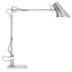 KELVIN T ADJ Tischleuchte Aluminium/Schirm transparent