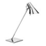 KELVIN T Tischleuchte Aluminium/Schirm transparent