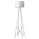 RAY F1 Stehleuchte, Schirm Glas grau