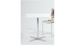 TAVOLO_MOA Eins�ulentisch mit Alu-Kreuzfu� , Hersteller FORMvorRAT, Design von Dieter de Haas