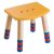 Hocker f�r Spieltisch h�henverstellbar maisgelb