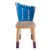 Kinderstuhl SKRIBBELINO Birke/Buche blau h�henverstellbar