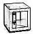 Cube Container Basis mit Rollen wei�