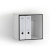 Regal Hansen HP 1 Regalw�rfel HPL wei� mit dunkler Kante