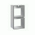 Regal Hansen HP 2 mit 2 F�chern HPL wei� mit dunkler Kante