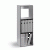 Regal Hansen HP 3 mit 3 F�chern HPL wei� mit dunkler Kante