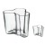 Aalto Vase Savoy Set 160 und 95 mm klarglas