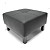 BIFROST Fu�bank Gestell schwarz / Stoff schwarz