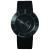 ISSEY MIYAKE TO SILAN004 Edelstahl schwarz mit Lederarmband