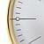 Max Bill Automatik-Armbanduhr gold Strichblatt wei� / Leder braun