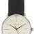 Max Bill Armbanduhr 1962 mechanisch Strichblatt wei� / Leder schwarz