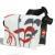 Segeltuchtasche Jolle Mini Floral rot/grau